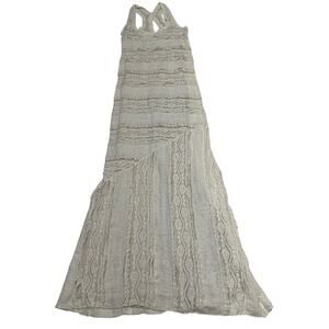 M1-54 WILLOW & CLAY Women's Maxi Dress Lace Beige Size S